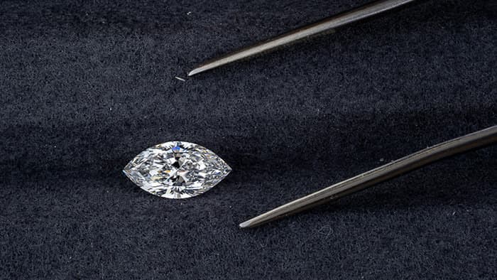 Marquise Diamond With Tweezers