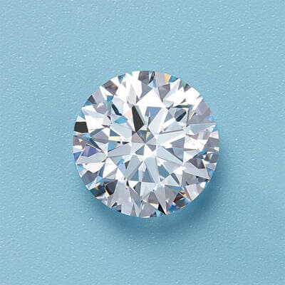 Round Diamond top view 4 carat lab or GIA