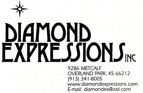Diamond Expressions business card and logo