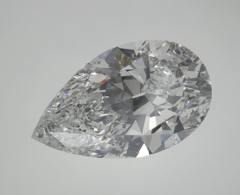 Top image of 4.85 carat PEAR SHAPE diamond